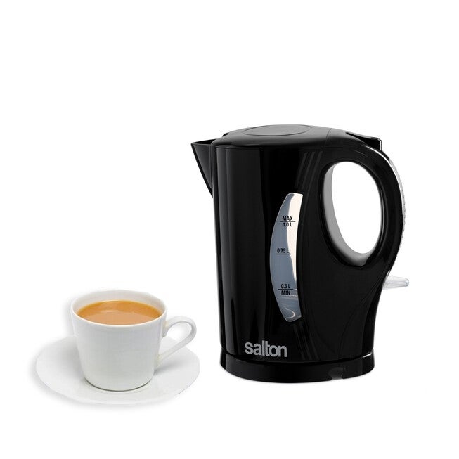 Compact Space Saving Cordless Jug Kettle 1 L/Qt - Black, , alternate image number null