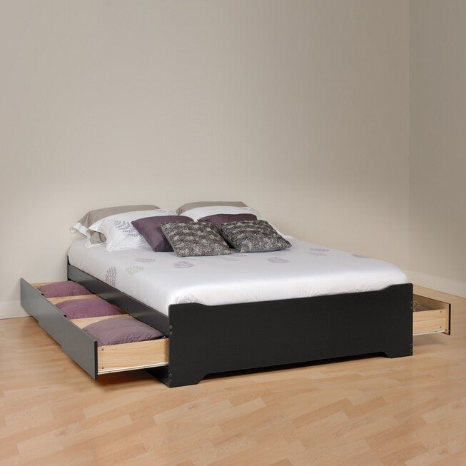 Coal Harbor Queen Mate’s Platform Storage Bed with 6 Drawers, BLACK, hi-res image number null