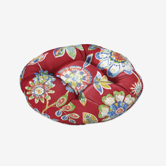 Tufted Round chair cushion, DAELYN CHERRY, hi-res image number null