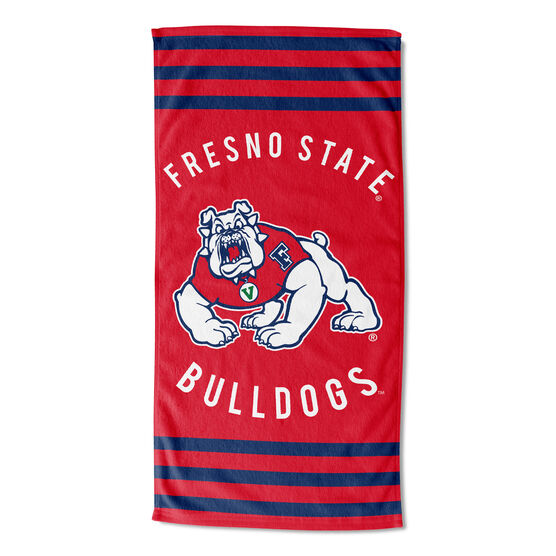 Fresno State Stripes Beach Towel, MULTI, hi-res image number null