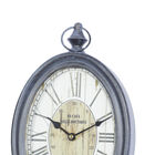 Set Of 2 Black Metal Vintage Wall Clock, , alternate image number null
