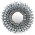Grey Contemporary Metal Wall Mirror, GREY, hi-res image number null