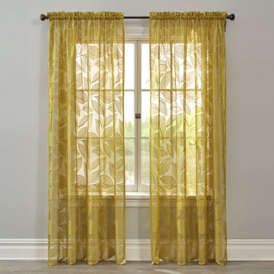 Leaf Lace RodPocket Panel Brylane Home