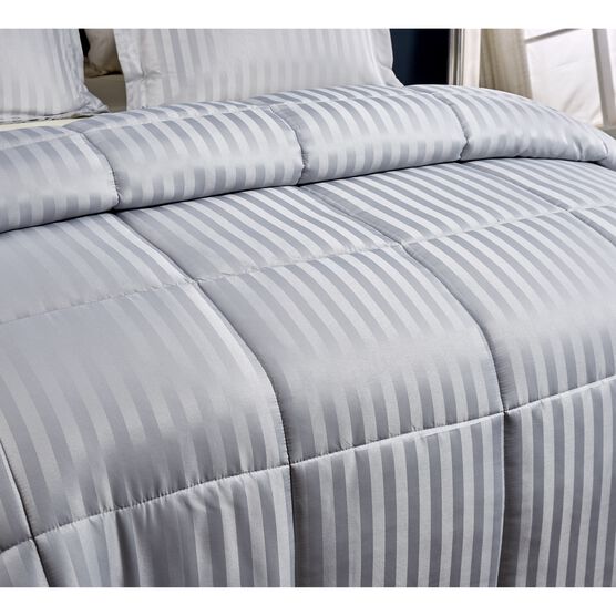 Kathy Ireland 3-PC Reversible Down Alternative Comforter, Platinum Silver, , on-hover image number null