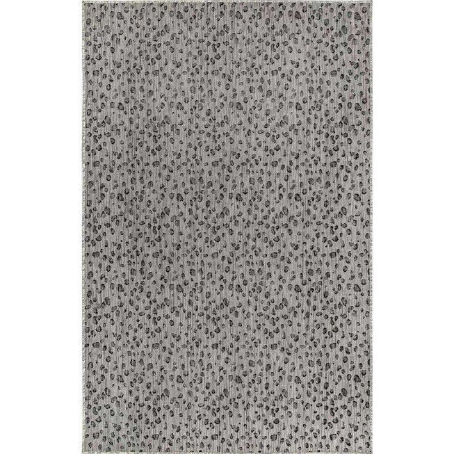 Liora Manne Carmel Leopard Indoor/Outdoor Rug, GREY, hi-res image number 0