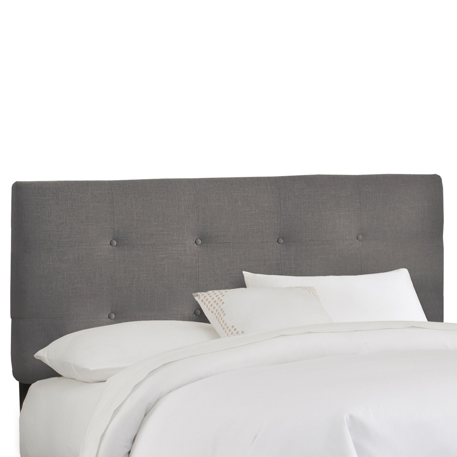 Roscoe Tufted Headboard, TWILL GREY, hi-res image number 0