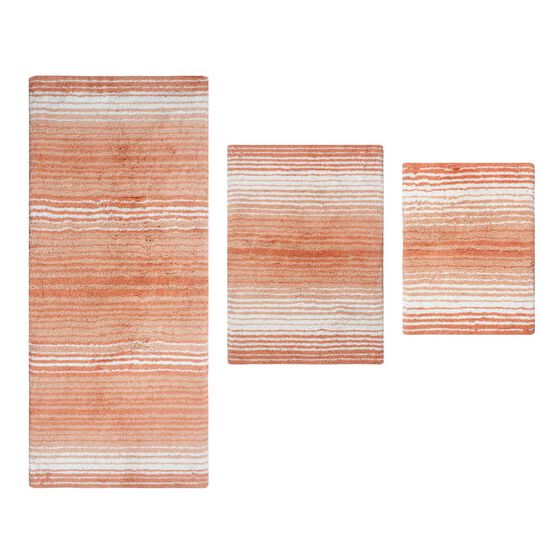 Gradiation 3 Piece Set Bath Rug Collection, CORAL, hi-res image number null