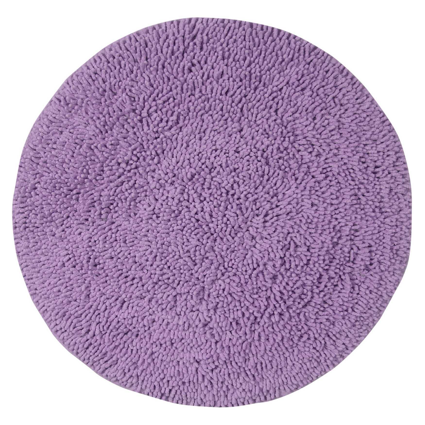 Fantasia Round Bath Rug Collection, PURPLE, hi-res image number 0