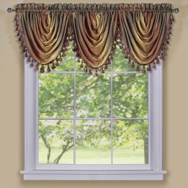 Ombre Waterfall Valance, AUTUMN, hi-res image number 0