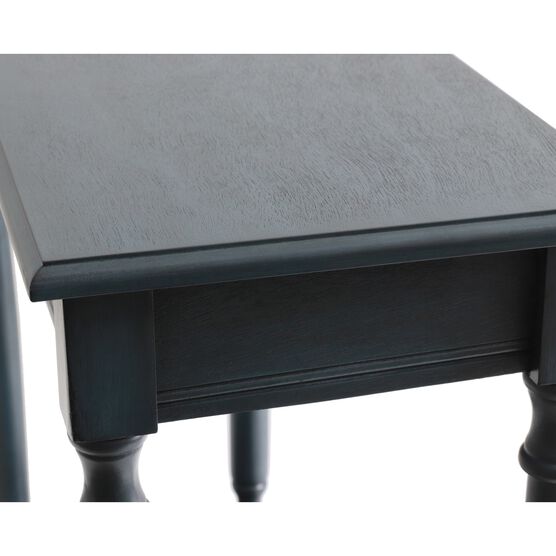 Antique Navy Rectangle Console By J Hunt Coffee End Side