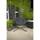 Hanging Ball Chair with Stand in Overland Black, , alternate image number 3