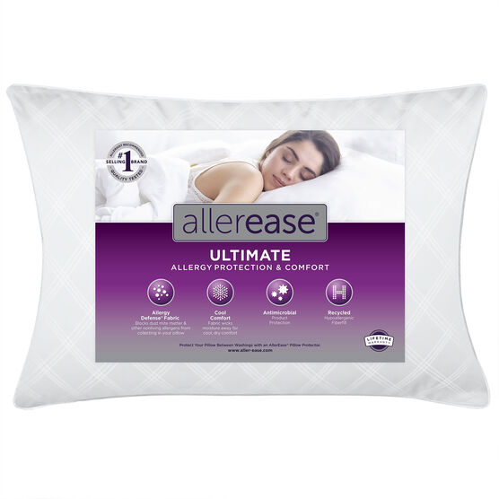 AllerEase Ultimate Pillow, WHITE, hi-res image number null