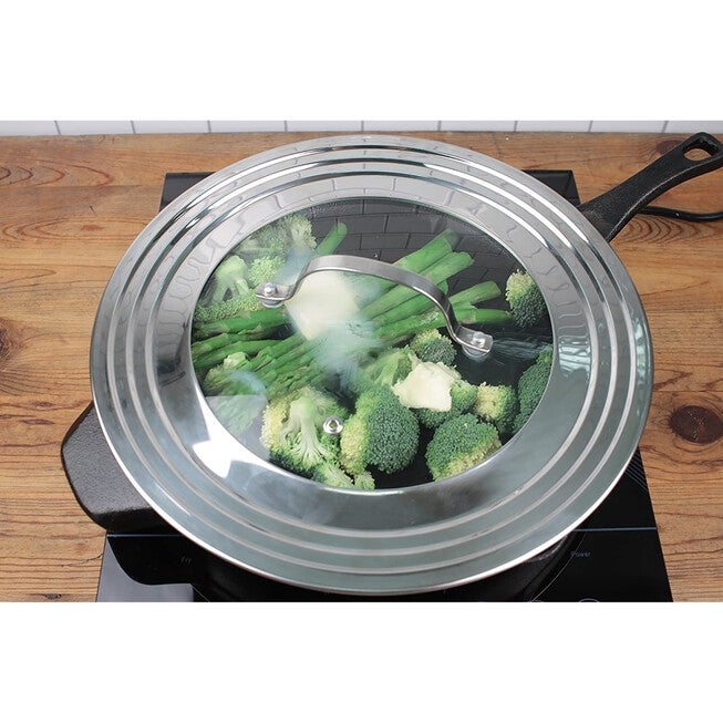 Universal Lid - 5.5 inches - 9 inches with Glass, , alternate image number 5