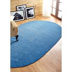 Better Trends Chenille Solid Braid Collection Reversible Indoor Area Utility Rug in Vibrant Colors, Oval, , on-hover image number 1