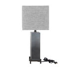 Grey Polystone Transitional Table Lamp, , alternate image number null