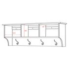 48" Wide Hanging Entryway Shelf, Drifted Gray, , alternate image number 4