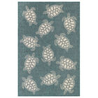 Liora Manne Carmel Seaturtles Indoor/Outdoor Rug, TEAL, hi-res image number null
