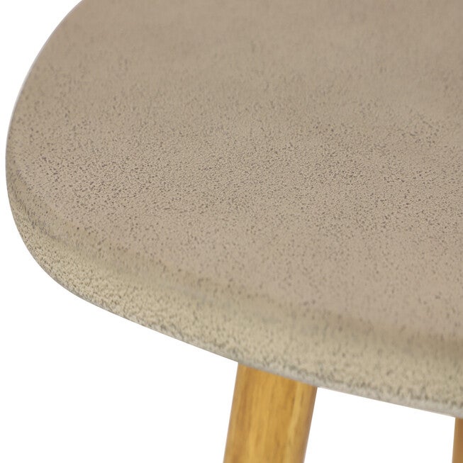 Grey Wood Modern Outdoor Accent Table, , alternate image number 5