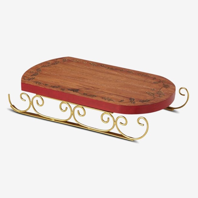 Lenox® Hosting The Holidays Sled Cheese Board, WOOD RED GOLD, hi-res image number null