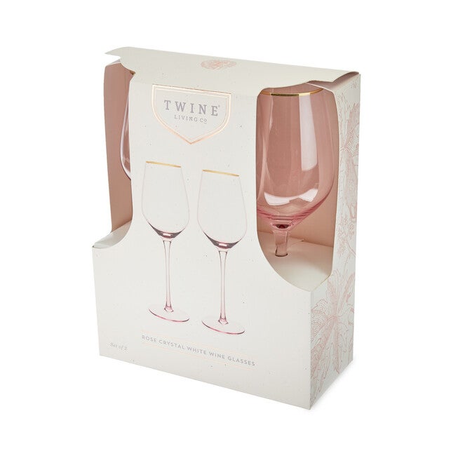 Rose Crystal White Wine Glass Set, , alternate image number null