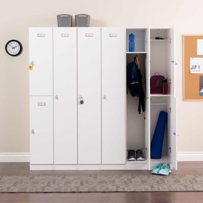 Elite Double Tier Locker, White, , alternate image number 7