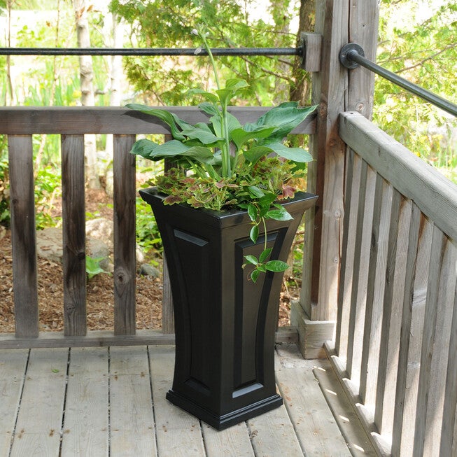 Cambridge 28 inches Tall Planter, BLACK, hi-res image number null