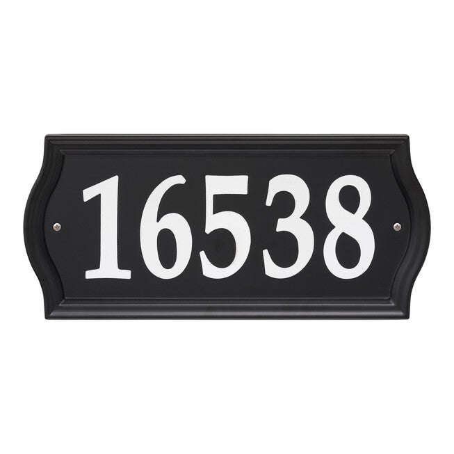 Nite Bright Ashland Reflective Address Numbers Sign, BLACK, hi-res image number null