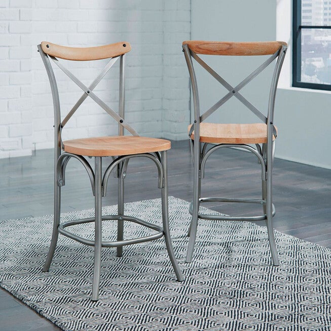 New Orleans Counter Stool, WHITE WASHED, hi-res image number null