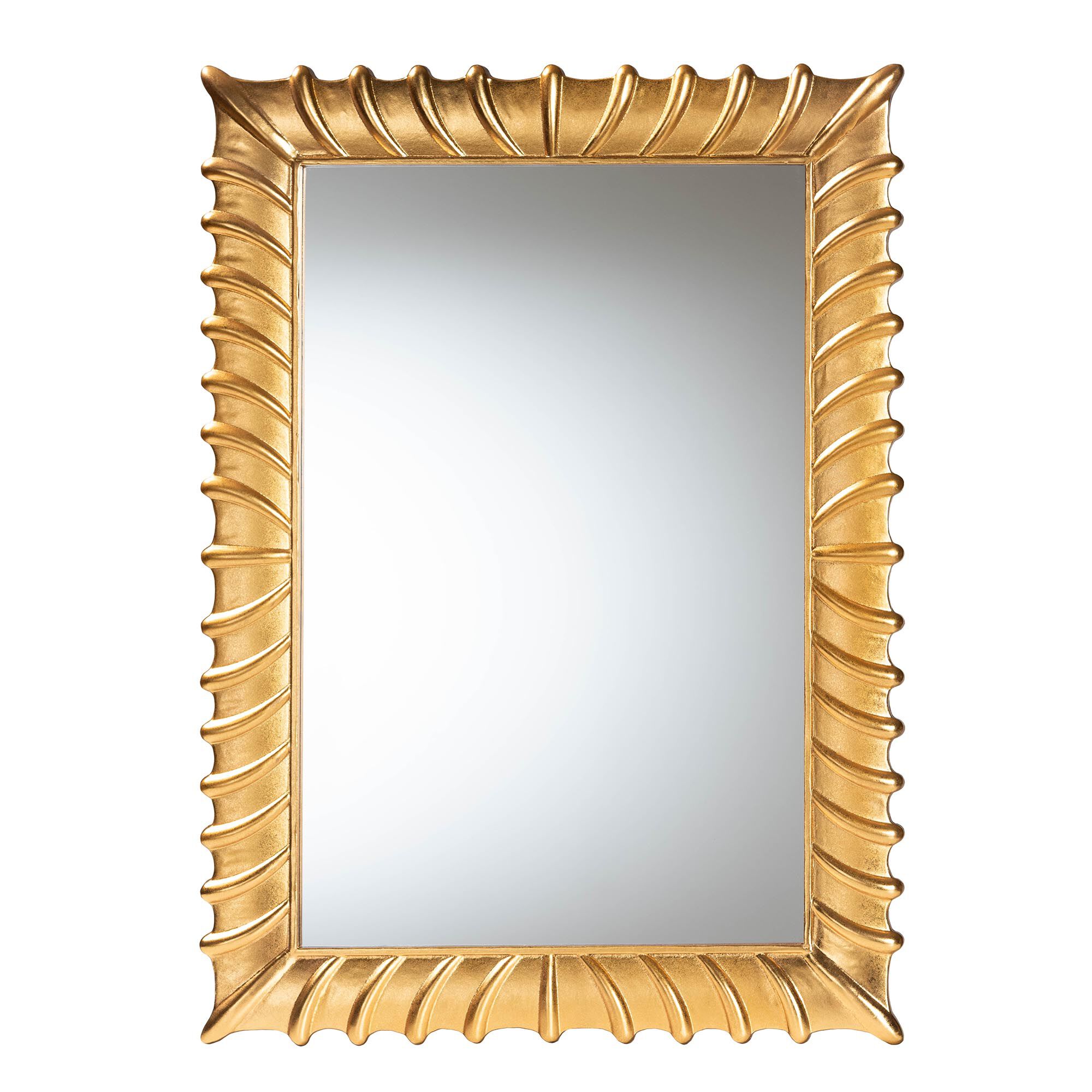Ygritte Antique Goldleaf Accent Wall Mirror, GOLDEN, alternate image number 1