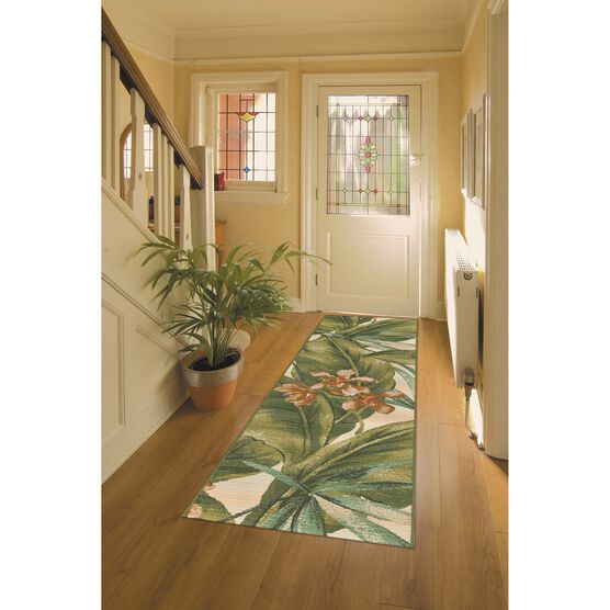 Liora Manne Marina Tropical Leaf Indoor/Outdoor Rug 23"X7'6", , alternate image number null