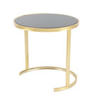 Set of 3 Gold Metal Traditional Accent Table, 21", 19", 17", , alternate image number 2