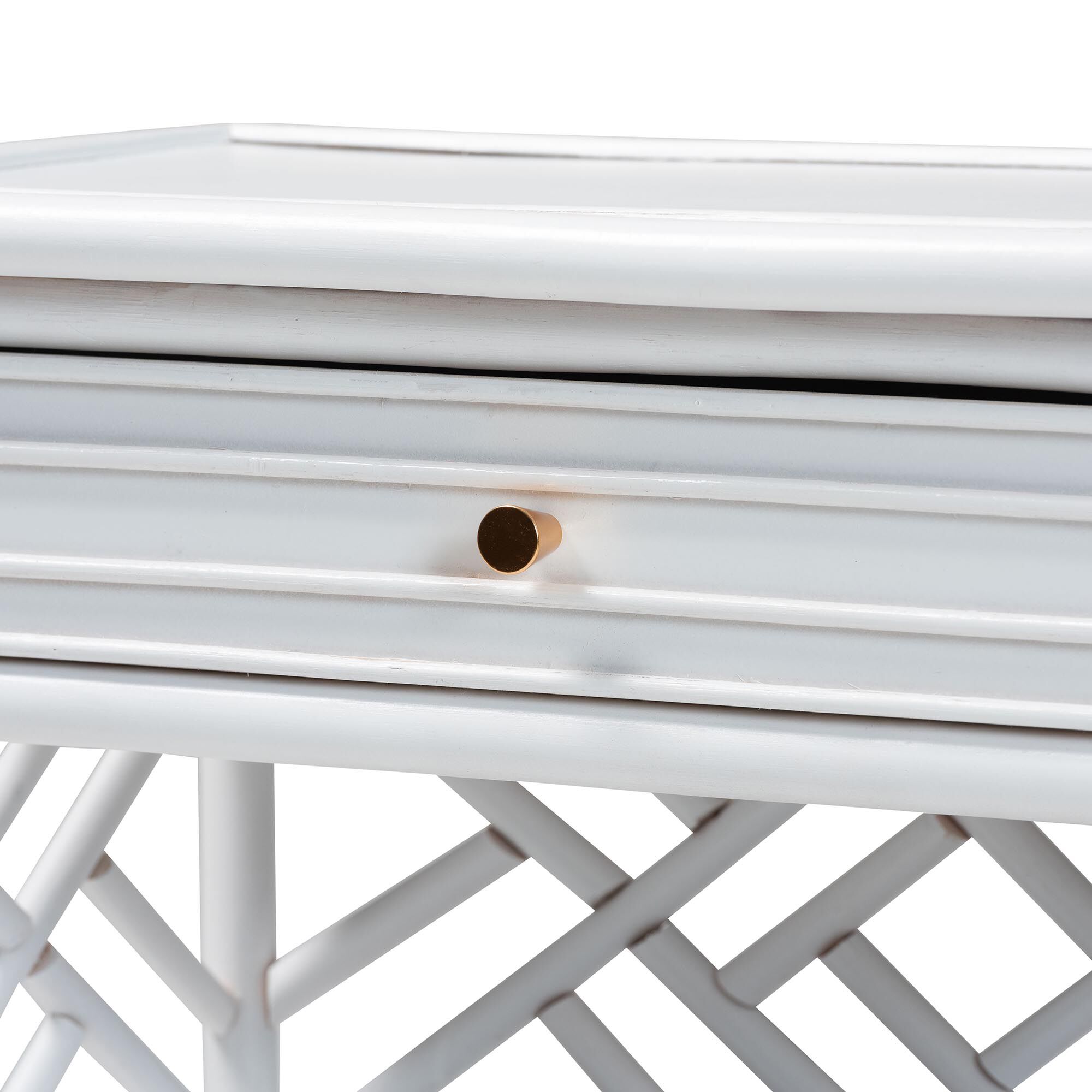 Tiaret Natural Rattan Nightstand, White, WHITE, alternate image number 6