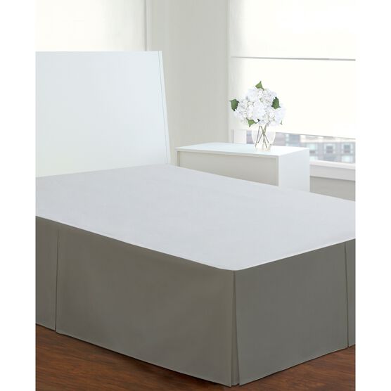 Luxury Hotel Classic Tailored 14" Drop Silver Bed Skirt, , alternate image number null