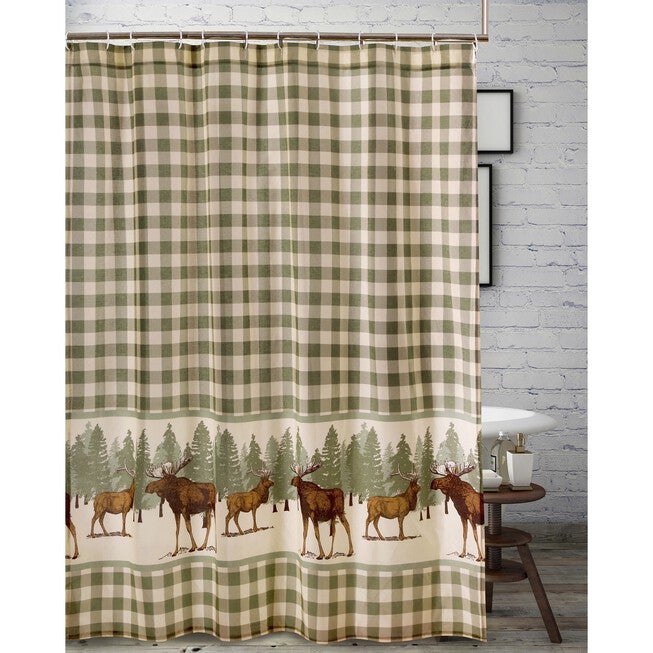 Moose Creek Shower Curtain , MULTI, hi-res image number 0