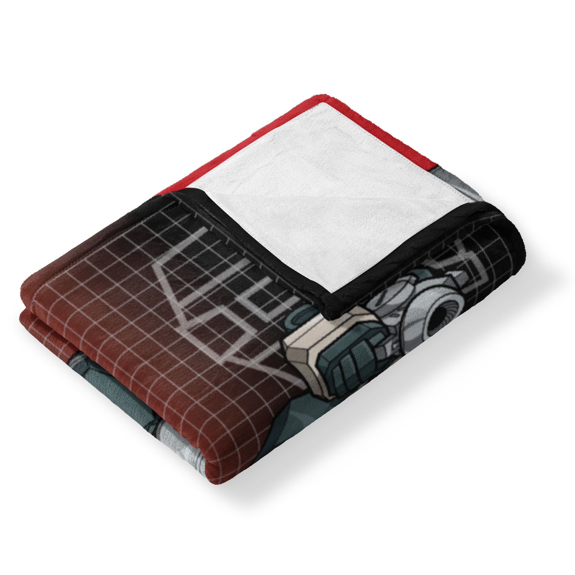 Hasbro Transformers G1 Grid Jazz Silk Touch Throw Blanket 40X50 Inches, RED, alternate image number 3