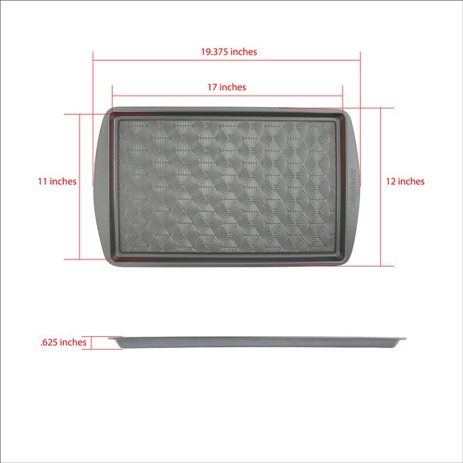 2 Piece Non Stick Metal Baking Sheet Set, , alternate image number 4