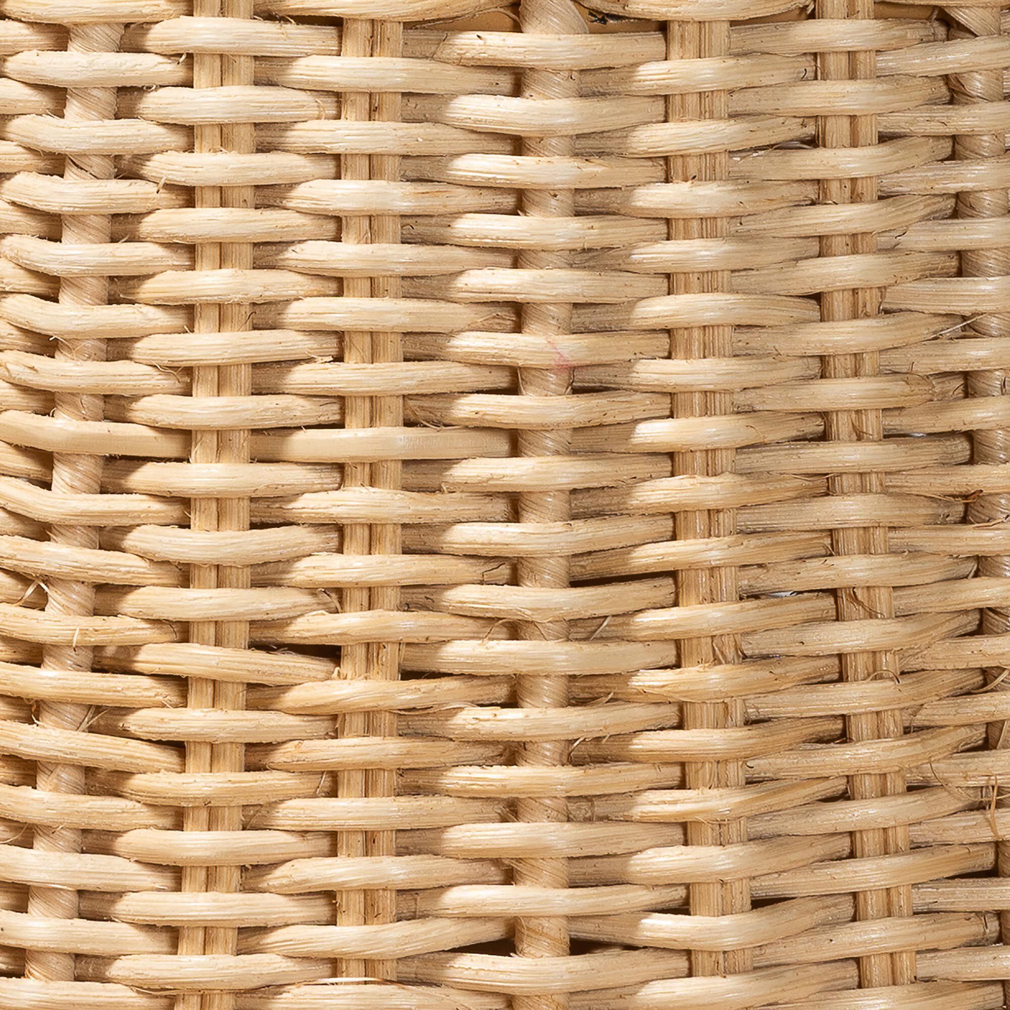 Lavada Bohemian Natural Scalloped Rattan Pendant Lampshade, NATURAL, alternate image number 3