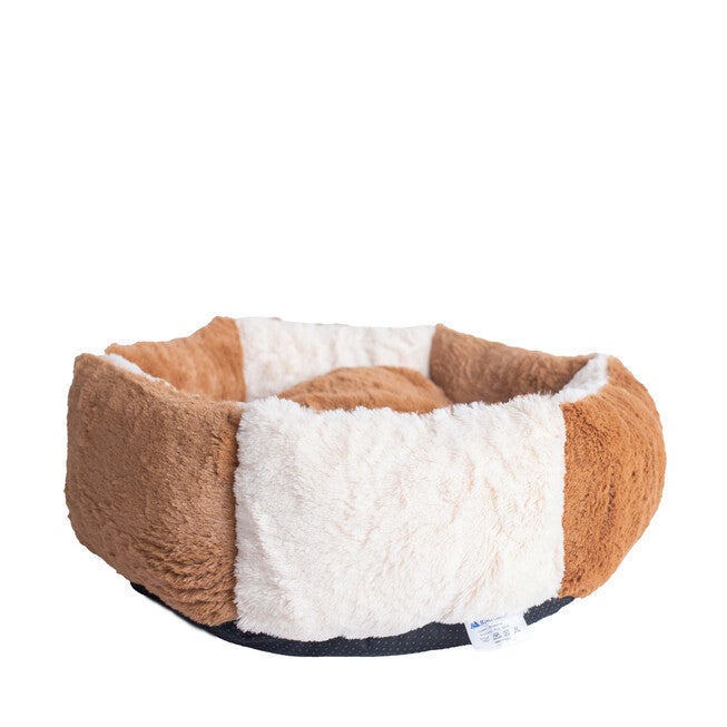 Dog, Cat Cat Extra Small Pet Bed, Brown/Ivory, , on-hover image number null