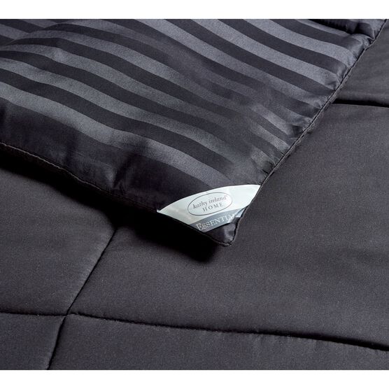 Kathy Ireland 3-PC Reversible Down Alternative Comforter, Black, , alternate image number null