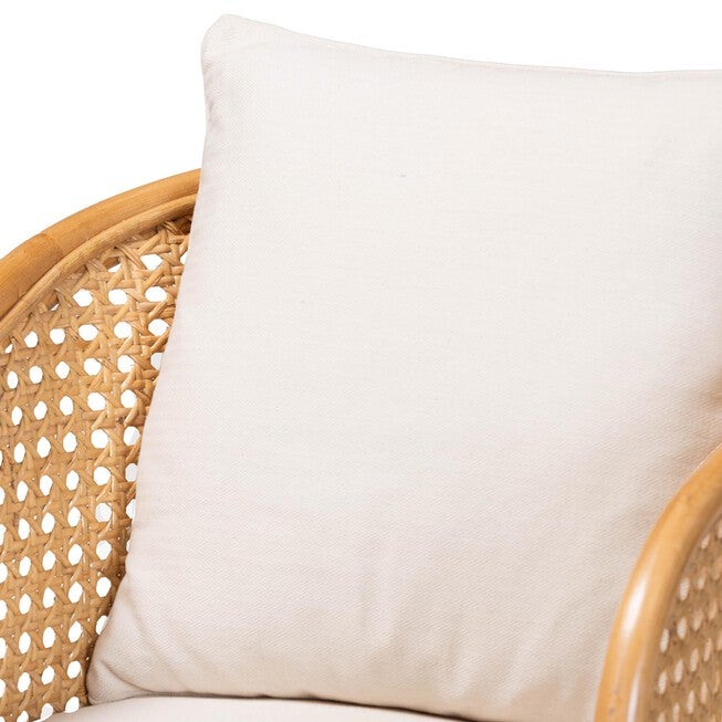Niko Bohemian Light Honey Rattan Arm Chair, LIGHT, alternate image number null