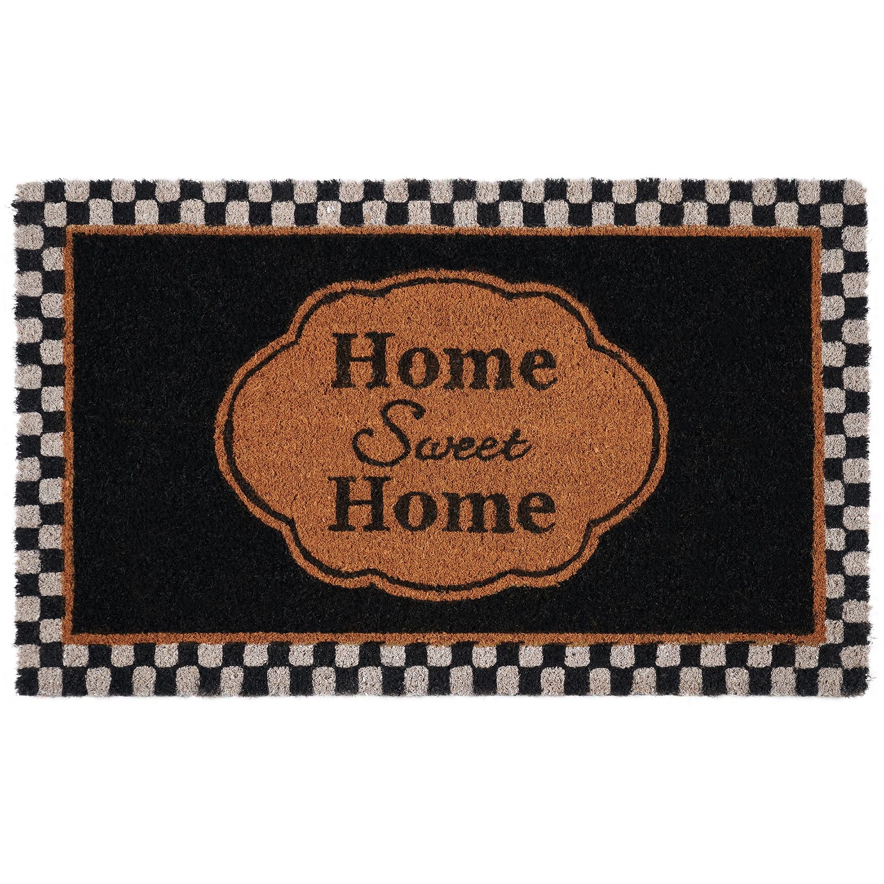 Printed Coir Door Mat 18" x 30" by Achim Home Dcor in Home Sweet Home