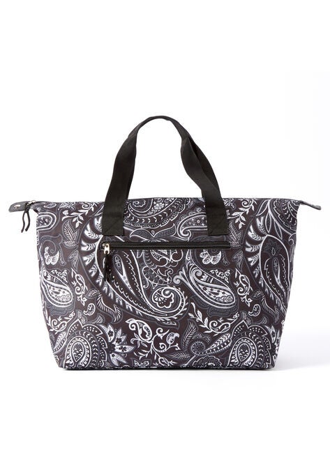 Weekender Tote Bag, BLACK PAISLEY, hi-res image number null