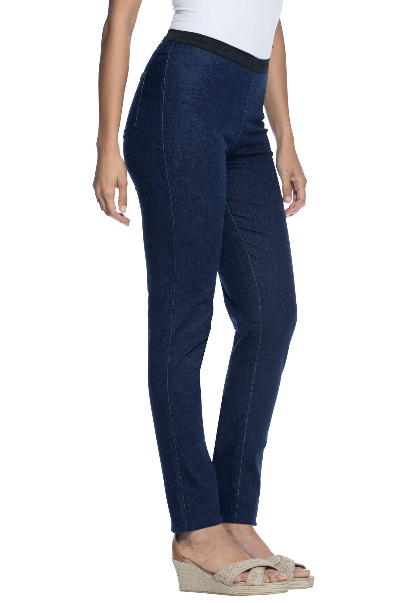 Straight leg jeggings stretch deals