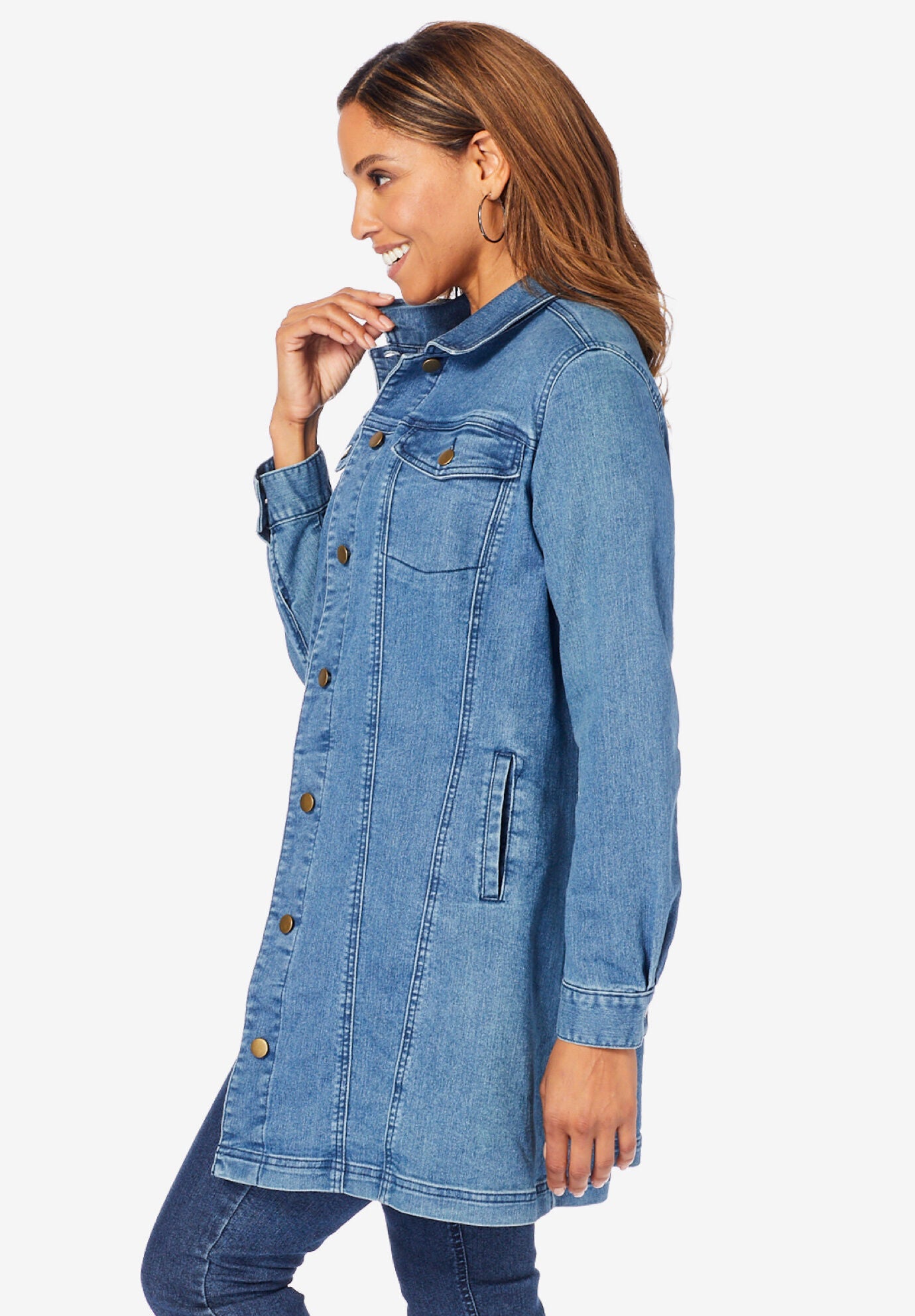 Long Denim Jacket Brylane Home