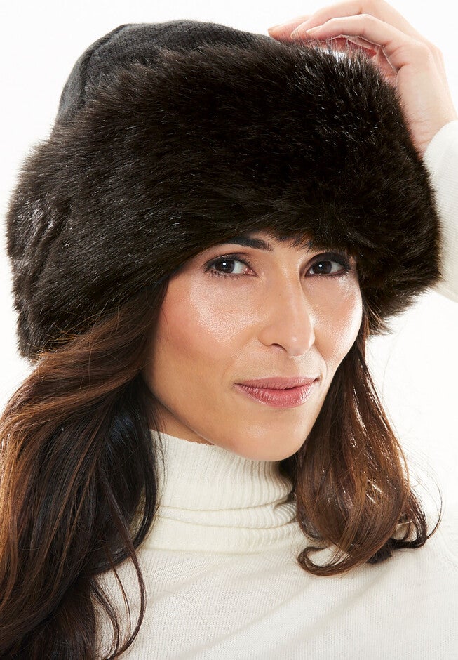 Faux Fur Hat, , alternate image number null