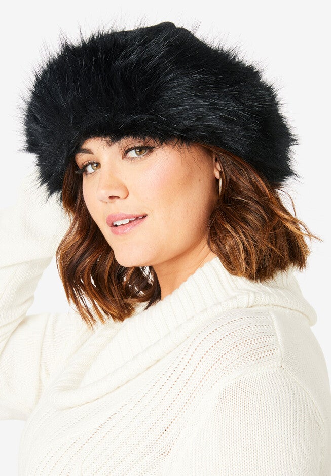 Faux Fur Hat, , alternate image number null
