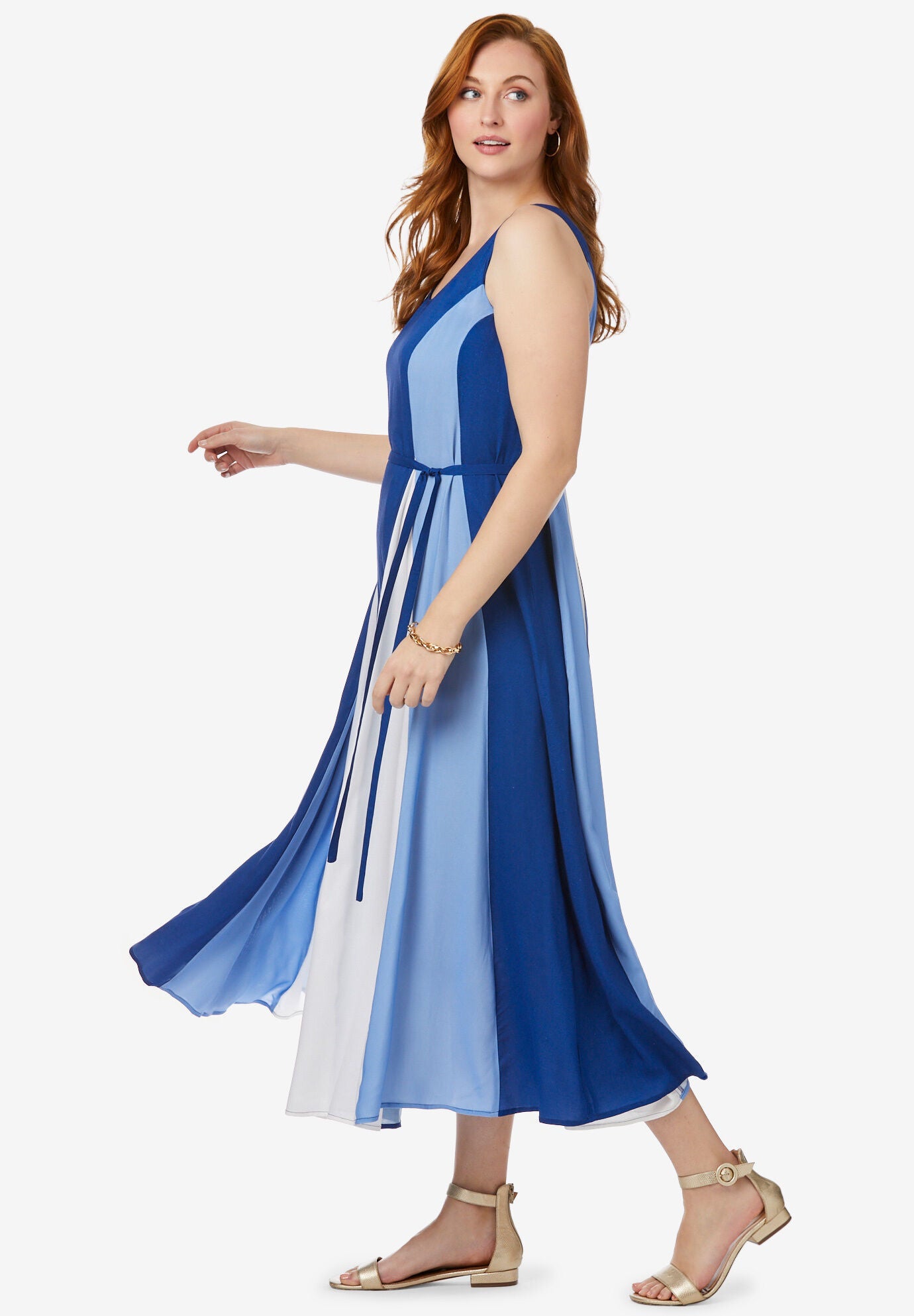 Colorblock Maxi Dress, , alternate image number 2
