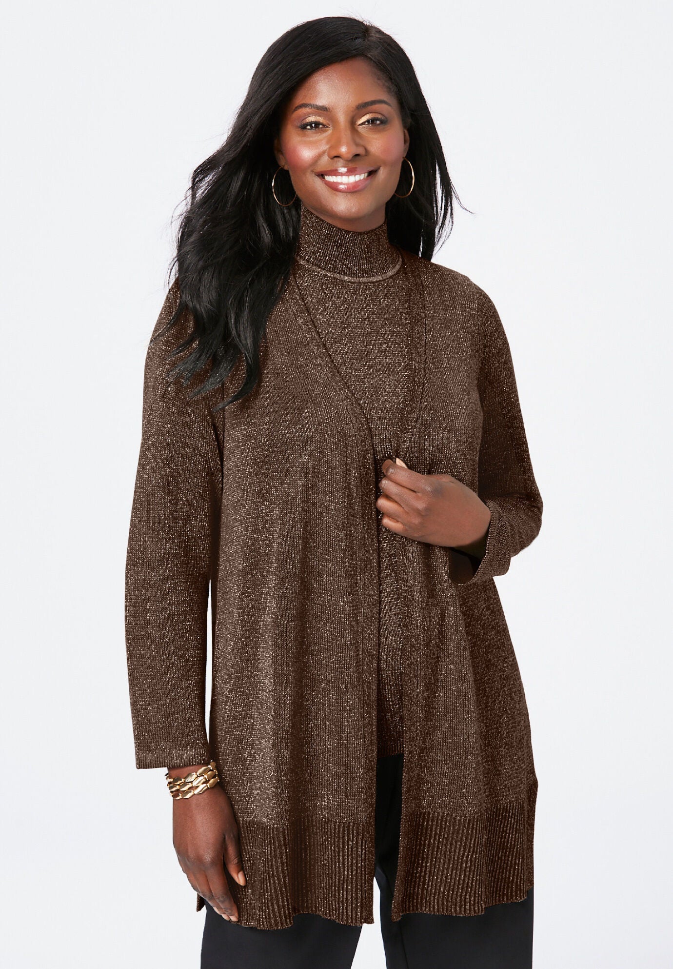 Shimmer sweater top