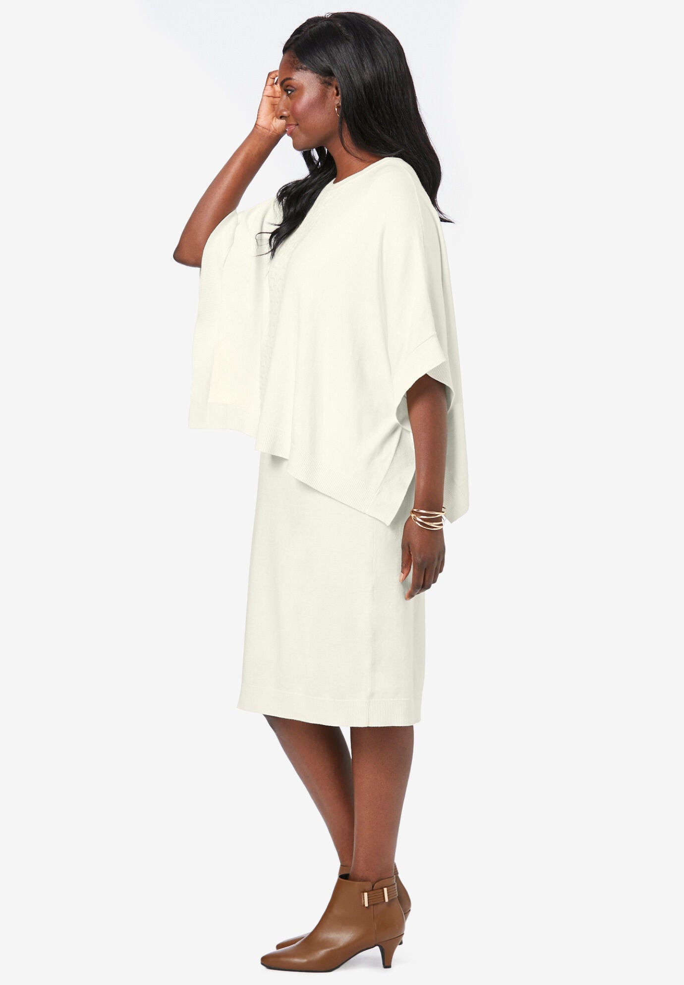 Cape cheap sweater dress