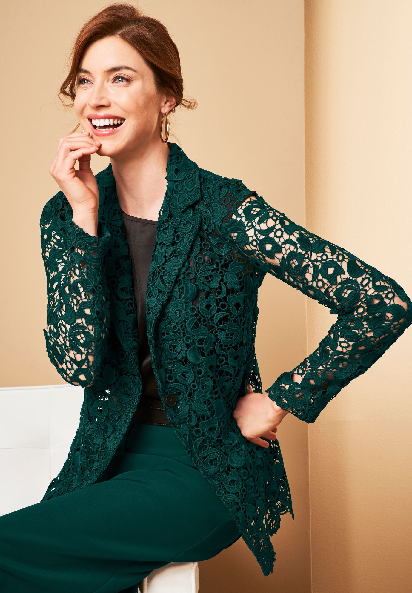 Lace Blazer, , alternate image number 4